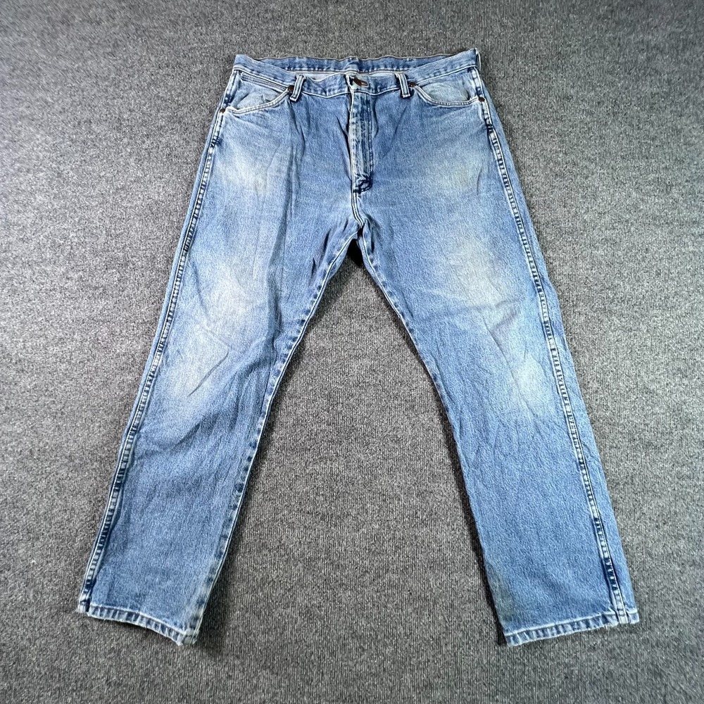 Wrangler Cowboy Cut Jeans Mens 38x30 Blue Denim Medium Wash 13MWZGK Straight